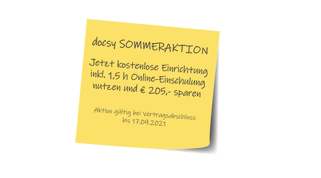 Sommeraktion 2021 Kostenlose Online Einschulung Im Wert Von 205 00 Docsy